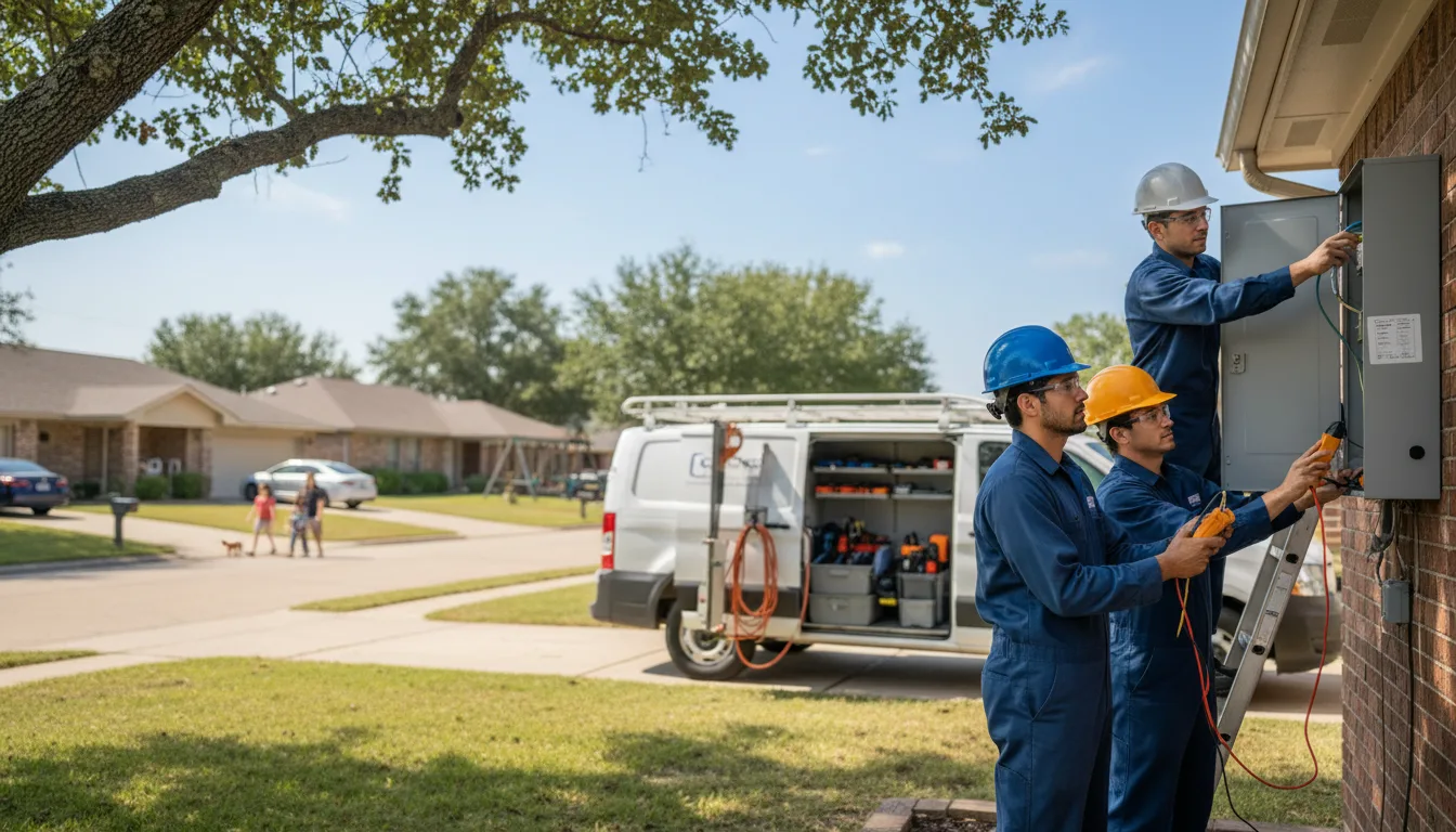 Certified electrician providing emergency electrical services in Trimble, TN